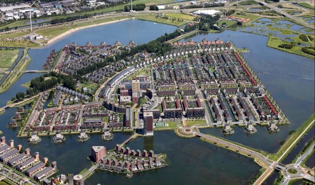 Aerial view of Heerhugowaard city where Divas Escorts offers exclusive escort services