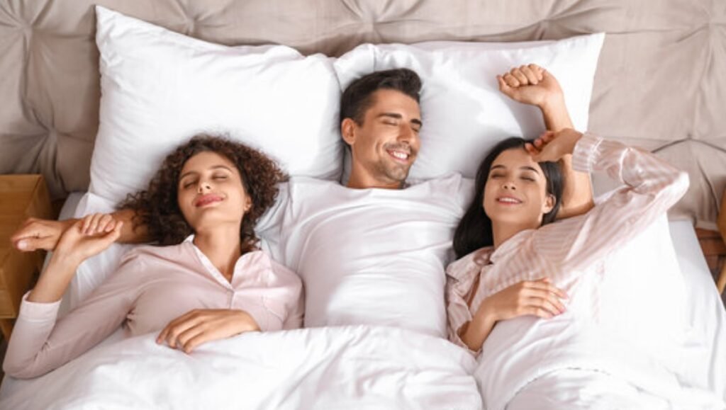 Couple Experiencing Their First Threesome Escort Session in Amsterdam