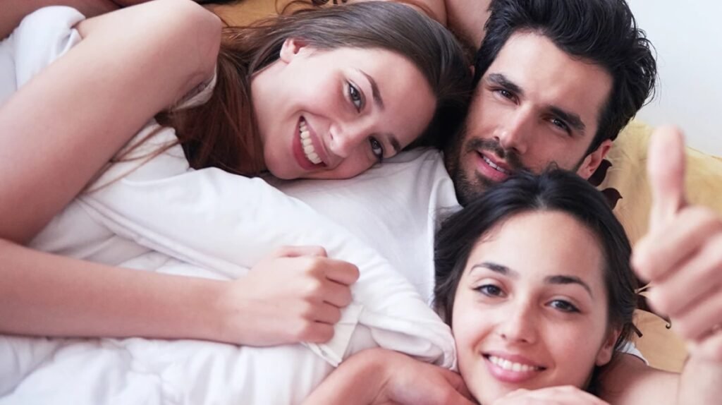 Luxury bedroom setting couples escort Amsterdam