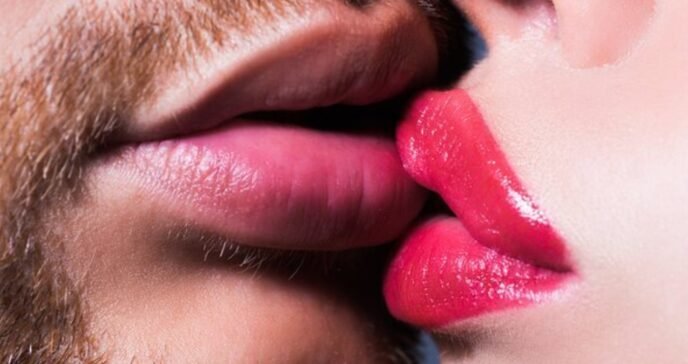 French kissing with luxury escort in Amsterdam suite