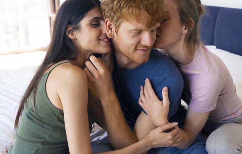 Exclusive threesome escort session for couples seeking intimacy and thrill in Amsterdam Classy bisexual escort threesome experience with two seductive companions in Amsterdam